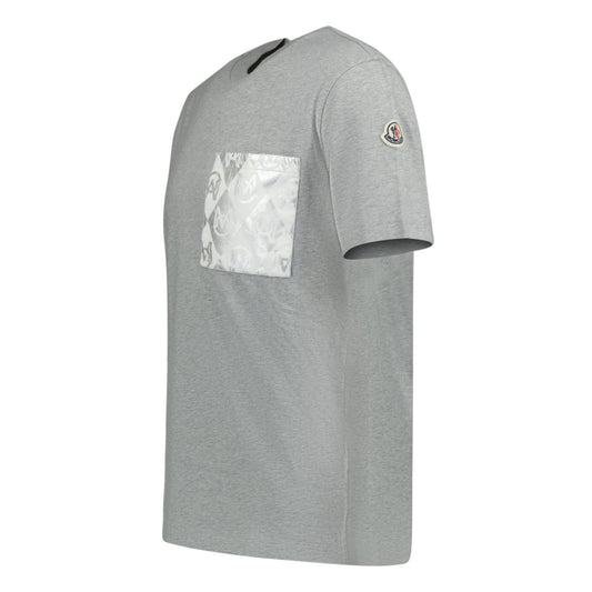 Moncler Patch Pocket Logo T-Shirt Grey