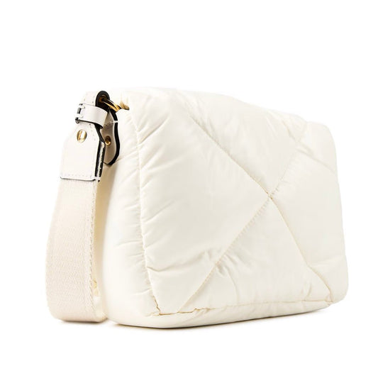 Moncler Puffer Quilted Mini Crossbody Bag Cream