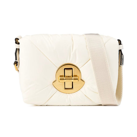 Moncler Puffer Quilted Mini Crossbody Bag Cream