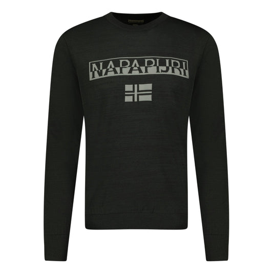 Napapijri Durras Crewneck Jumper Black & Grey