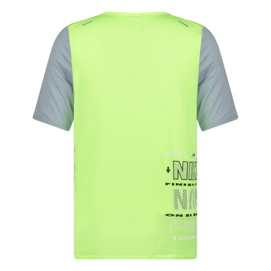 Nike Dri-Fit Breathe T-Shirt Yellow & Grey