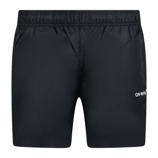 Off-White Arrow Design Swim Shorts Black