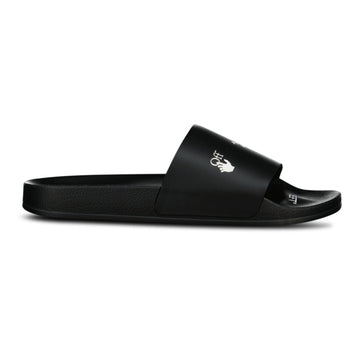 Off-White White Drowning Man Sliders Black