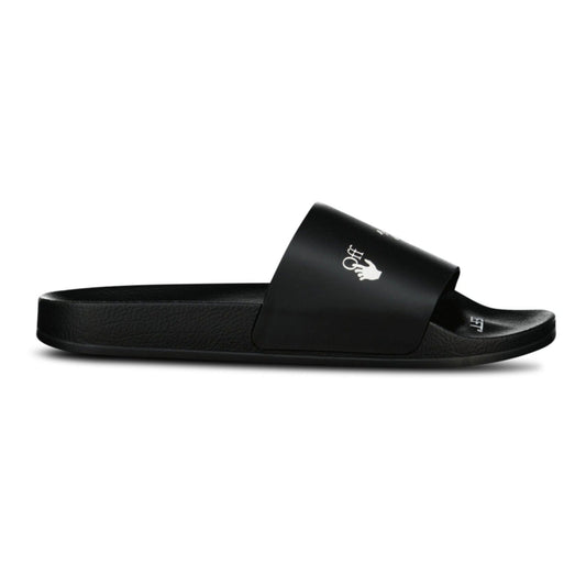 Off-White White Drowning Man Sliders Black