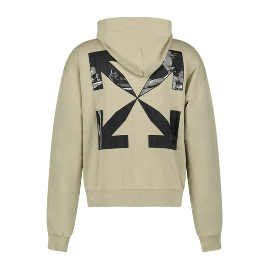 Off-White Hooded Sweatshirt Light Beige
