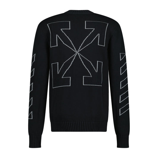 Off-White Knitted Jumper Black