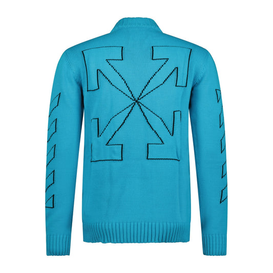 Off-White Knitted Jumper Blue
