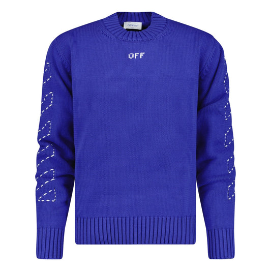 Off-White Knitted Jumper Blue