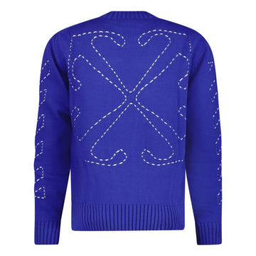 Off-White Knitted Jumper Blue