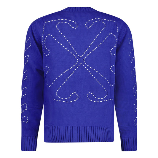 Off-White Knitted Jumper Blue