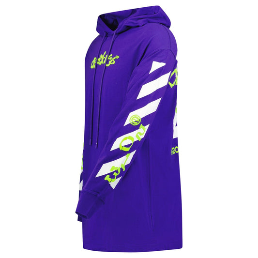 Off-White Opposite Arrows T-Shirt Hoodie Purple
