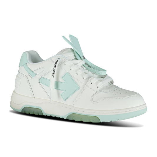 Off-White Out Of Office Low Top Trainers White & Mint (Defect)