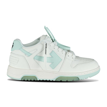 Off-White Out Of Office Low Top Trainers White & Mint (Defect)
