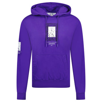 Off-White 'Paint Mirror' Hooded Sweatshirt Purple