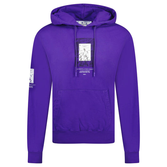 Off-White 'Paint Mirror' Hooded Sweatshirt Purple