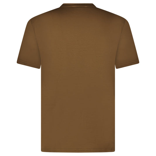 Plain Label Mercerized Cotton T-Shirt Brown