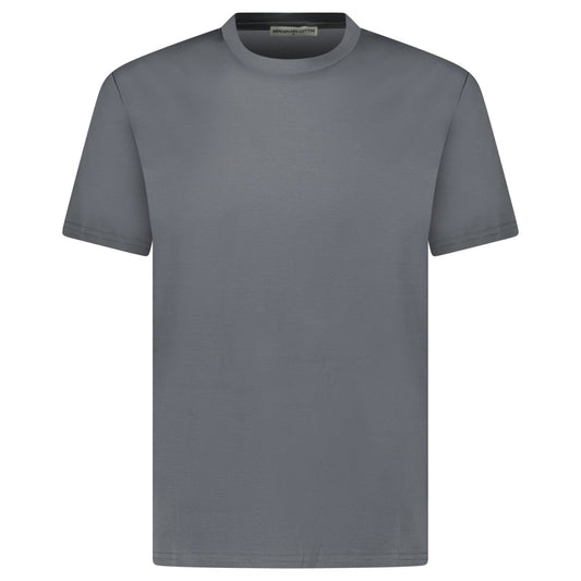 Plain Label Mercerized Cotton T-Shirt Dark Grey