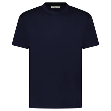 Plain Label Mercerized Cotton T-Shirt Navy