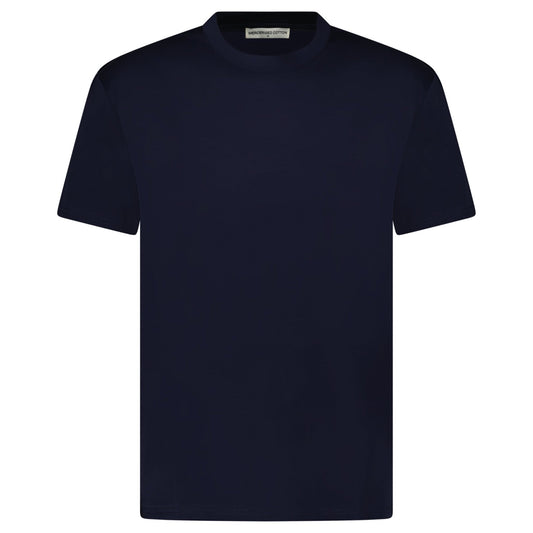 Plain Label Mercerized Cotton T-Shirt Navy