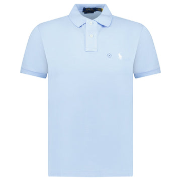 Polo Ralph Lauren Mesh Slim Fit Polo Shirt in Office Blue.