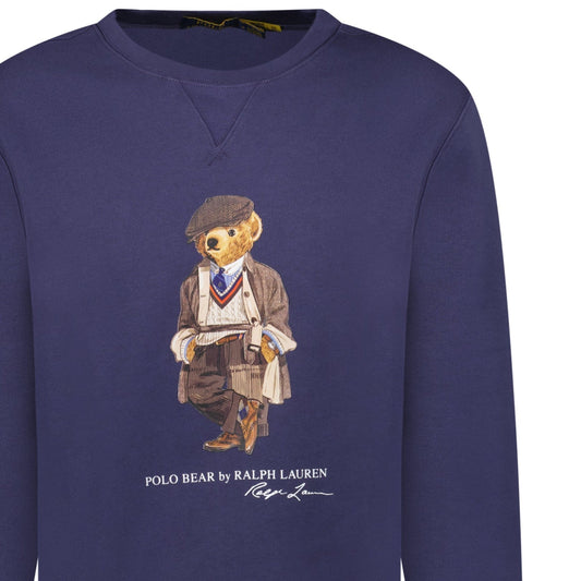 Polo Ralph Lauren Bear Crew Sweatshirt in Navy