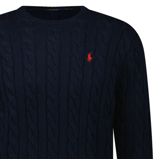 Polo Ralph Lauren Cable Knit Sweater in Navy