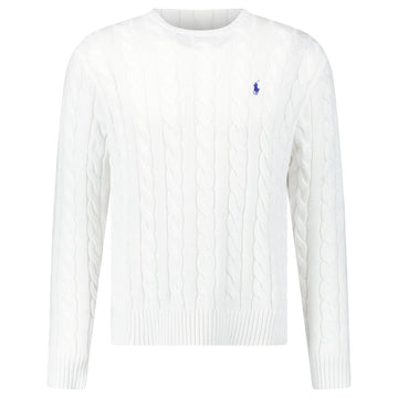 Polo Ralph Lauren Cable Knit Sweater in White