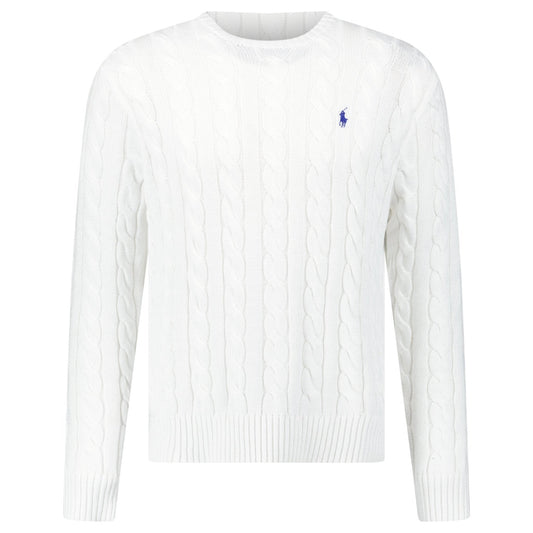 Polo Ralph Lauren Cable Knit Sweater in White