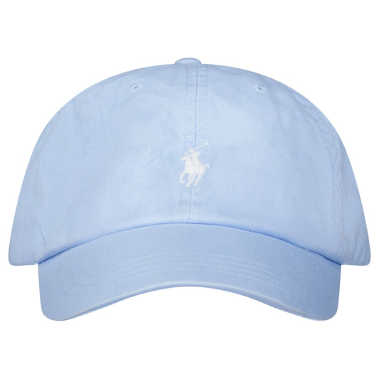 Polo Ralph Lauren Cotton Chino Baseball Cap in Light Blue with White Logo