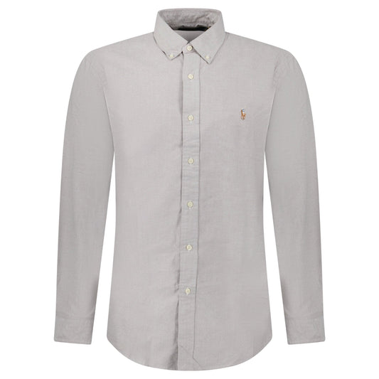 Polo Ralph Lauren Custom Fit Oxford Shirt in Grey