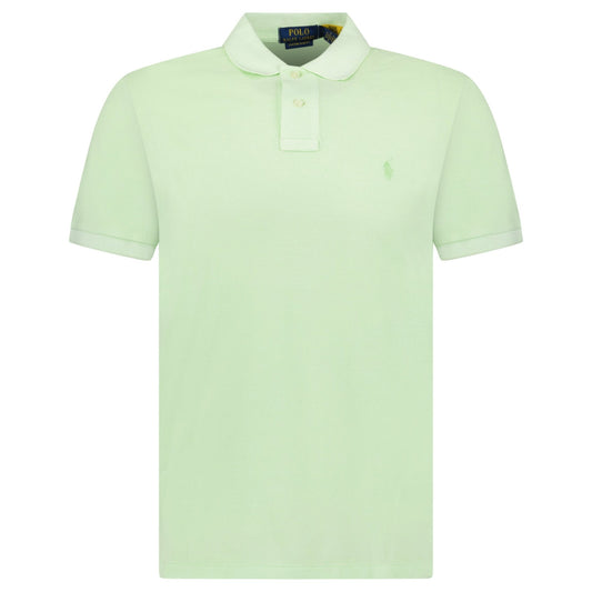 Polo Ralph Lauren Custom Slim Fit Mesh Polo Shirt in Leaf