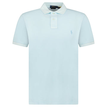 Polo Ralph Lauren Custom Slim Fit Mesh Polo Shirt in Sky