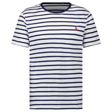 Polo Ralph Lauren Custom Slim Fit T-Shirt in Navy/White
