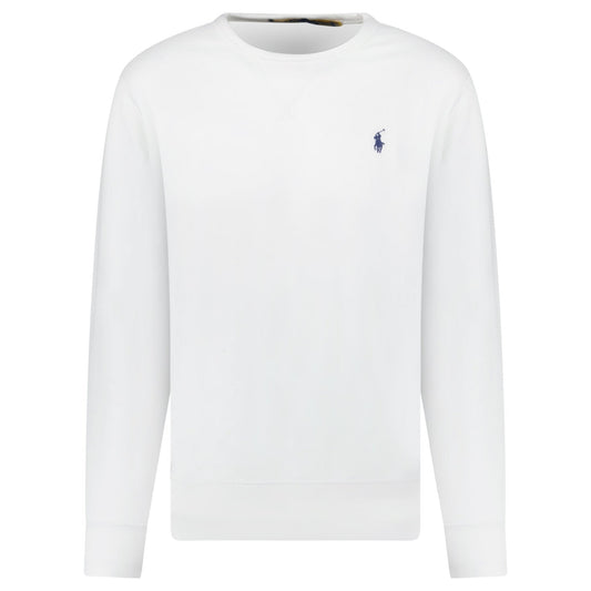 Polo Ralph Lauren Fleece Crew Sweatshirt in White