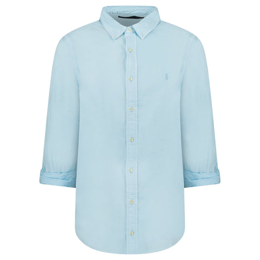 Polo Ralph Lauren Custom Fit Long Sleeve Sport Shirt in Sky
