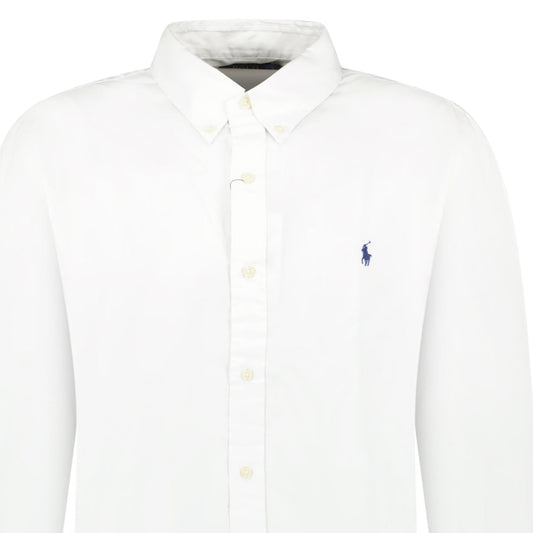 Polo Ralph Lauren Slim Fit Stretch Long Sleeve Sport Shirt White