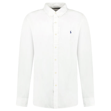 Polo Ralph Lauren Slim Fit Stretch Long Sleeve Sport Shirt White