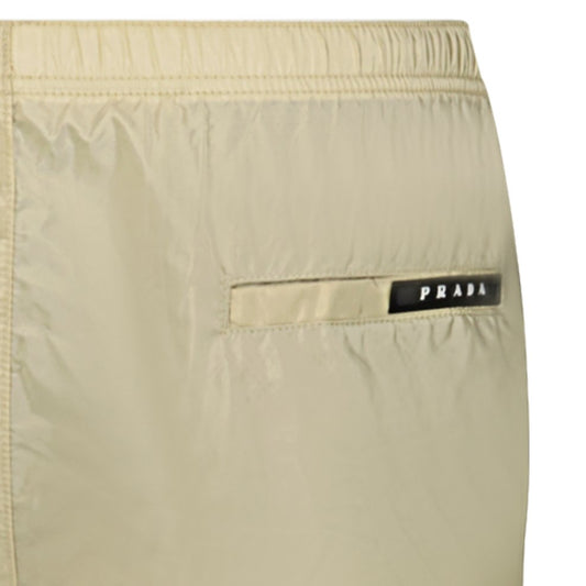 Prada Nylon Swim Short Beige