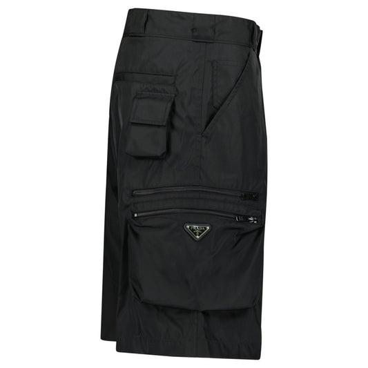 Prada Re-Nylon Cargo Shorts in Black