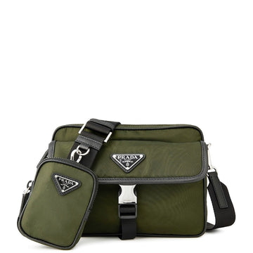 Prada Re-Nylon Crossbody Bag in Military Green
