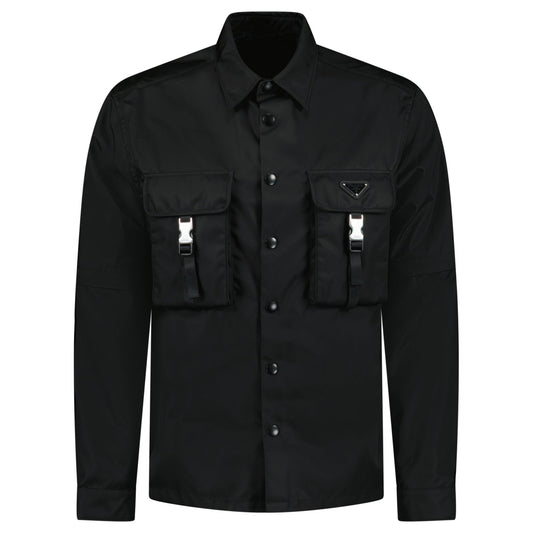 Prada Re-Nylon Overshirt in Black