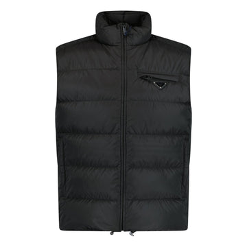 Prada Triangle Logo Gilet Black