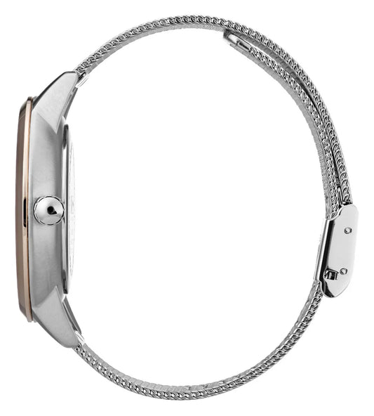 BOSS Black Symphony Day & Date Display Rose Gold Case Mesh Strap 1502423