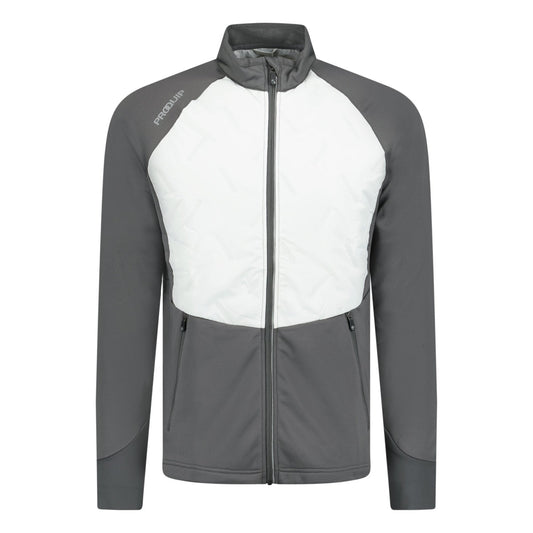 ProQuip Thermal Gale Quilt Windproof Golf Jacket  Grey/White