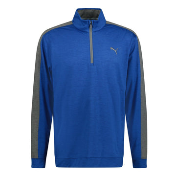 Puma Cloudspun Quarter Zip Pullover Golf Sweatshirt Blue