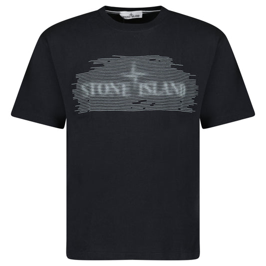Stone Island 24/2 'Optical One' Print T-Shirt Black