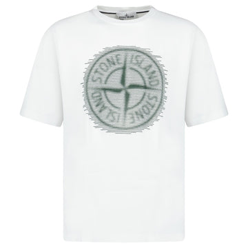Stone Island 24/2 'Optical Two' Print T-Shirt White