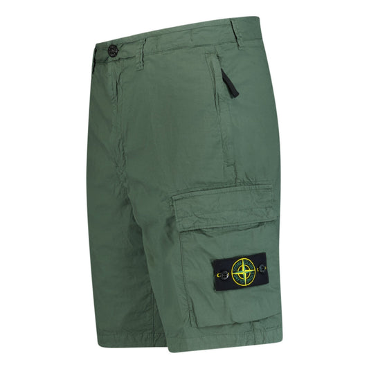 Stone Island Bermuda Cargo Shorts Dusk Green