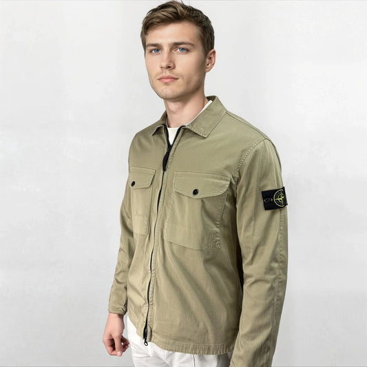 Stone Island Biscuit Front Pocket Over-Shirt