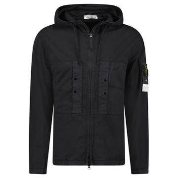 Stone Island Black Chest Pocket Hooded Jacket